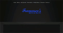 Desktop Screenshot of francescos-restaurant.com